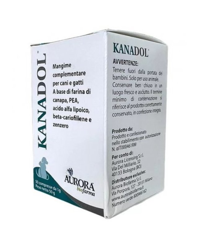 Kanadol  50 compresse- Integratore per il Benessere di Cani e Gatti
