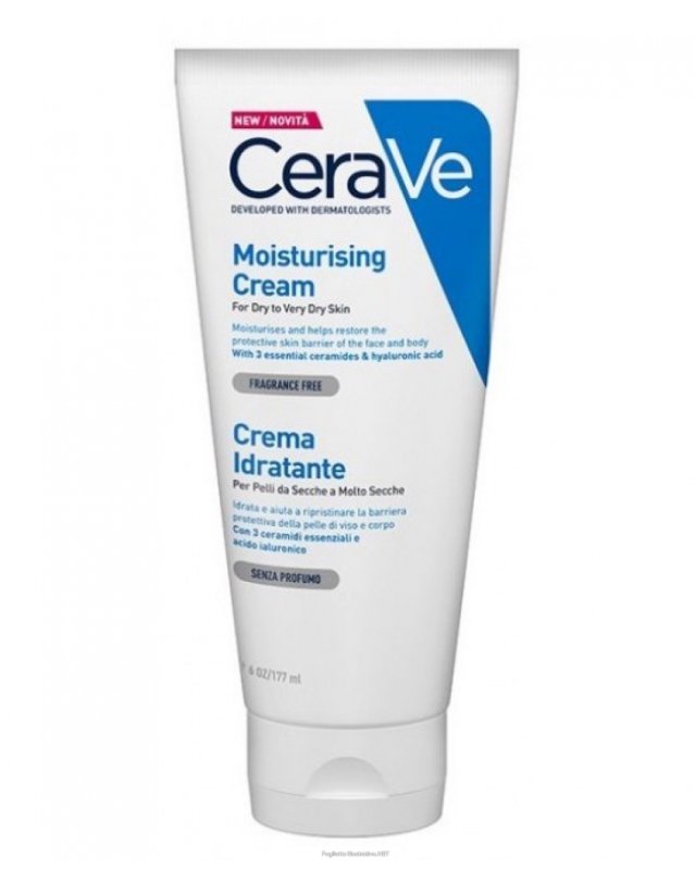Cerave crema idratante 177ml – crema idratante riparatrice per viso e corpo