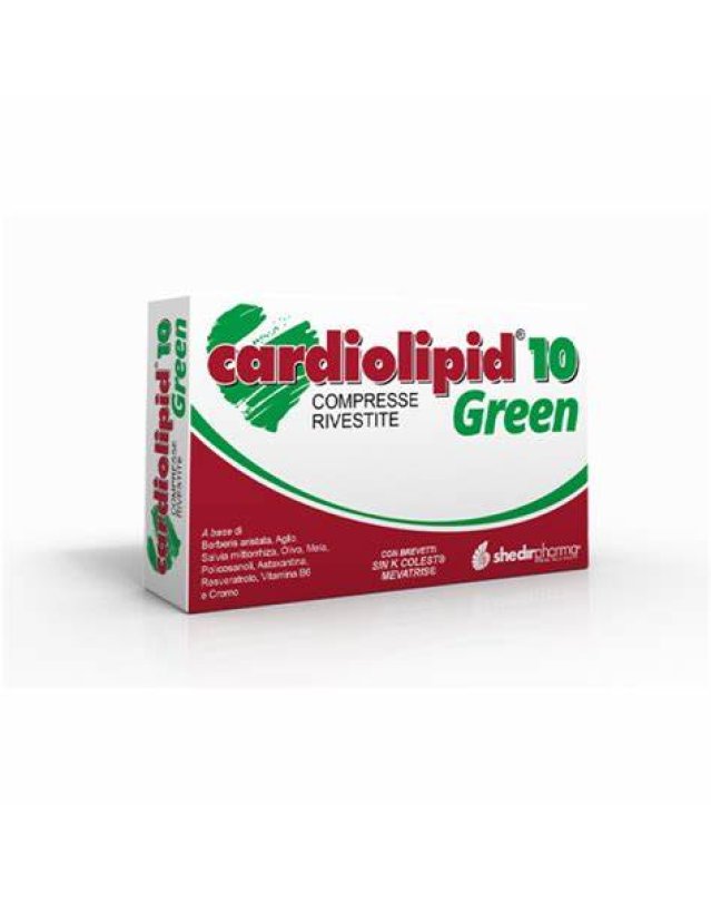 Cardiolipid 10 Green 30 Compresse - Supporto per il Colesterolo e la Salute Cardiovascolare