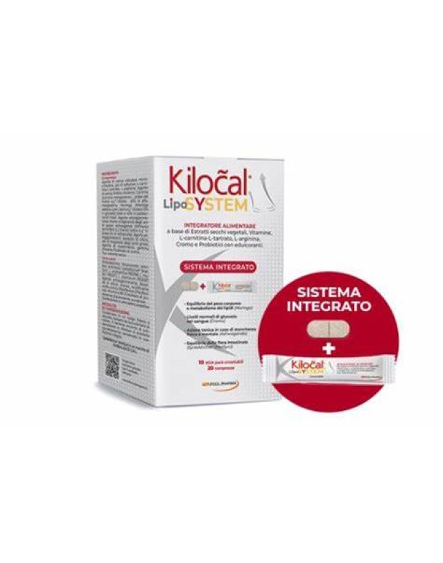 Kilocal LipoSystem 20 Compresse+10 Stick -Controllo del Peso e Metabolismo Grassi