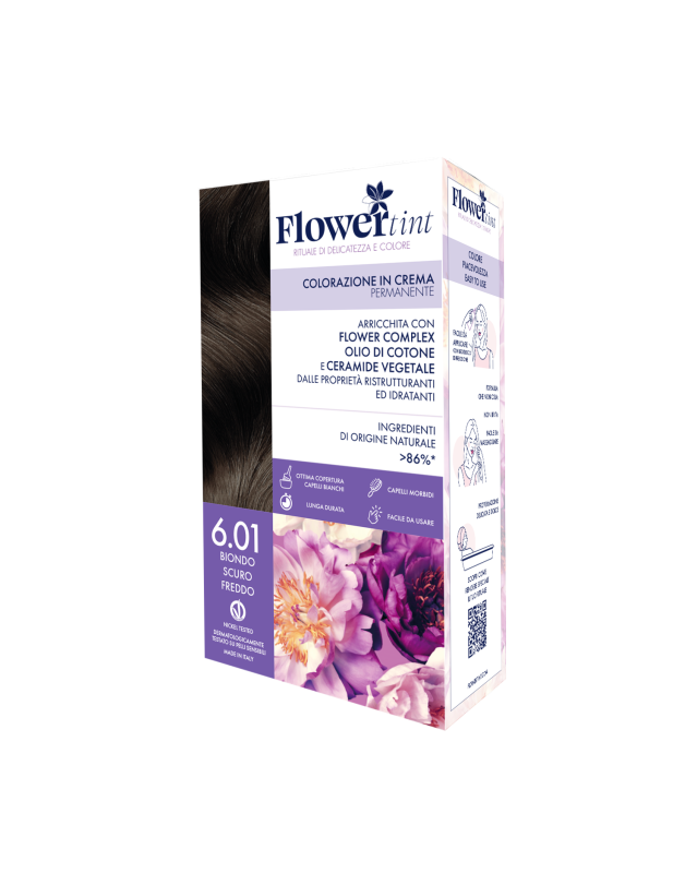 Flowertint Colorazione Cr 6,01 Biondo Scuro Freddo - Tintura per Capelli