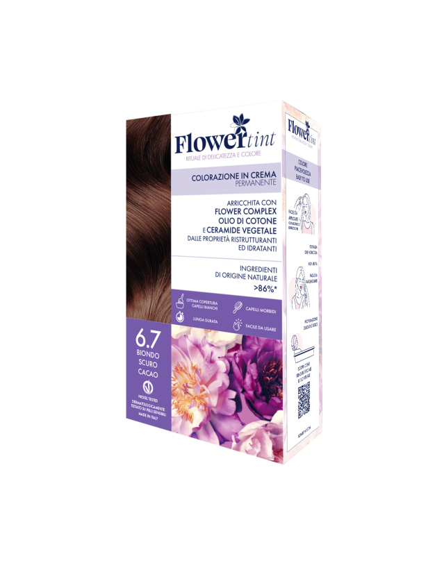 Flowertint Colorazione Cr 6,7 Biondo Scuro Cacao - Tintura per Capelli