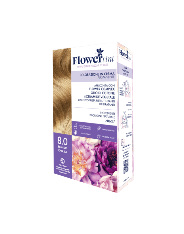 Flowertint Colorazione Cr 8,0 Biondo Chiaro - Tintura per Capelli