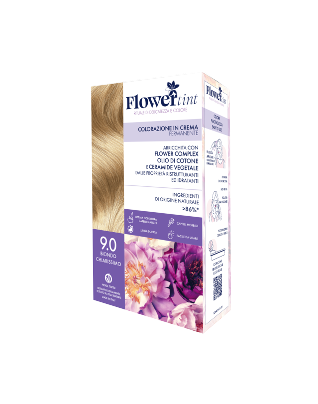 Flowertint Colorazione Cr 9,0 Biondo Chiarissimo - Tintura per Capelli