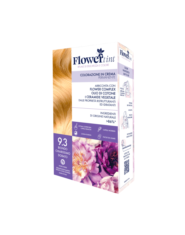 Flowertint Colorazione Cr 9,3 Biondo Chiarissimo Dorato - Tintura per Capelli