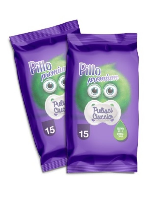 Pillo Premium Salviette Pulisci Ciuccio - 15 pezzi