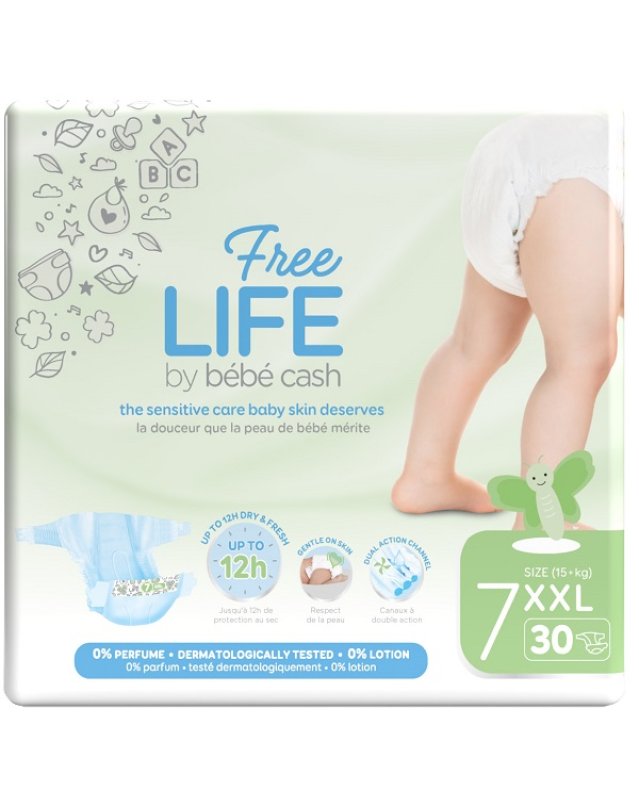 FREELIFE BEBECASH XXL TG7 30PZ