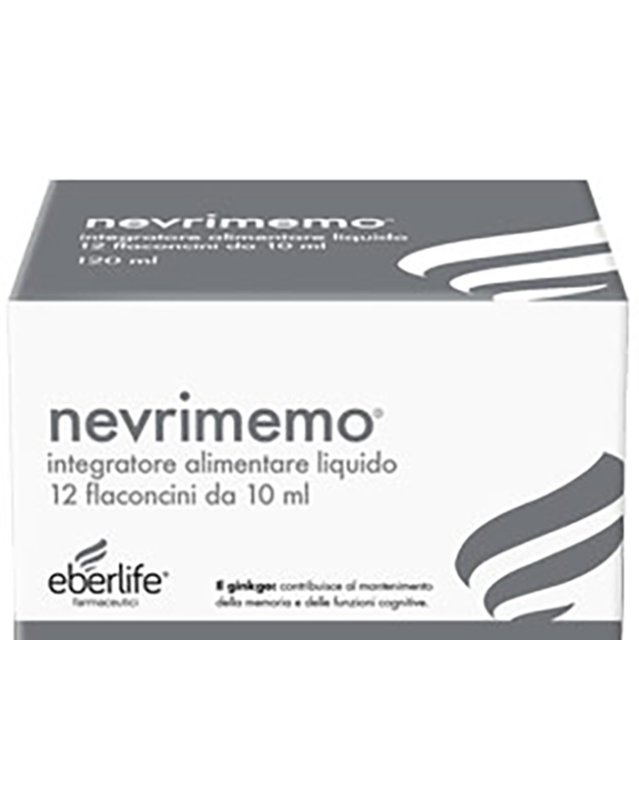 Nevrimemo 12 Flaconcini 10ml - Supporto per Memoria e Funzioni Cognitive