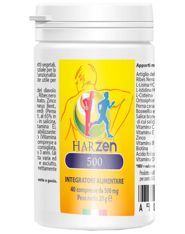 HARZEN-500 INTEG 40CPR 500MG