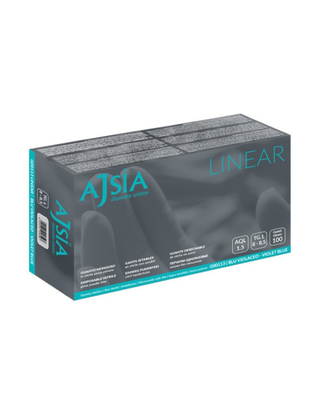 AJSIA Guanti NITRILE L 100pz