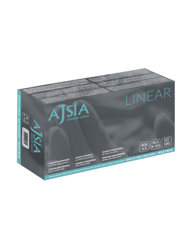 AJSIA Guanti NITRILE S 100pz