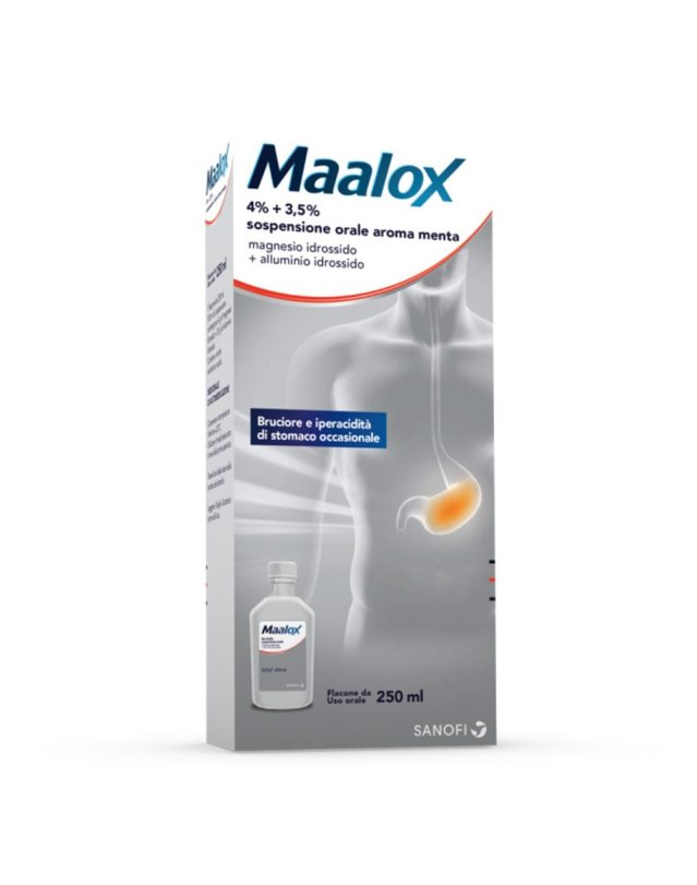 Maalox*os Sosp 250ml 4+3,5% Me