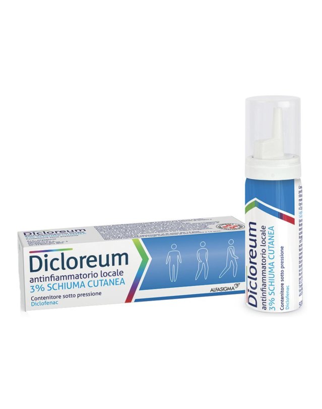 Dicloreum Antinfiammatorio Locale 3% Schiuma 50 g - schiuma cutanea