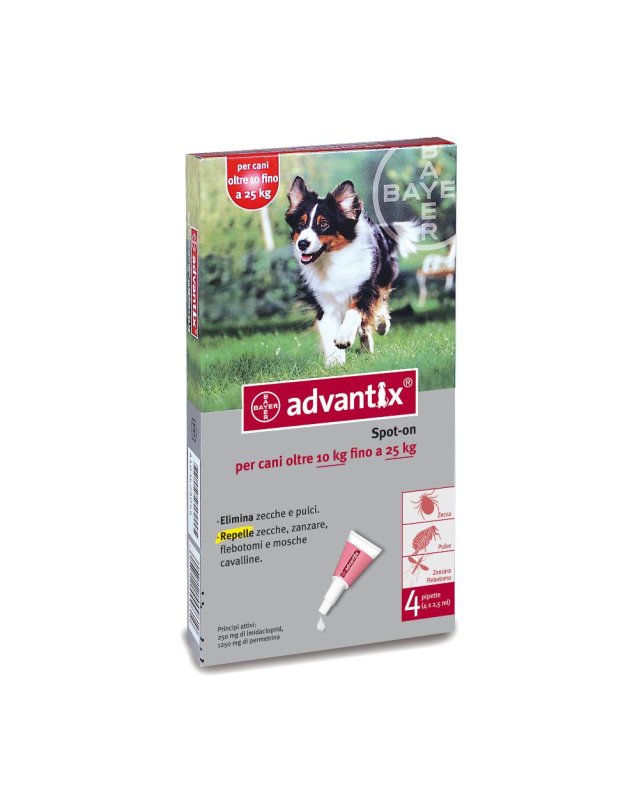 ADVANTIX SPOT ON*4PIP 2,5ML 25KG