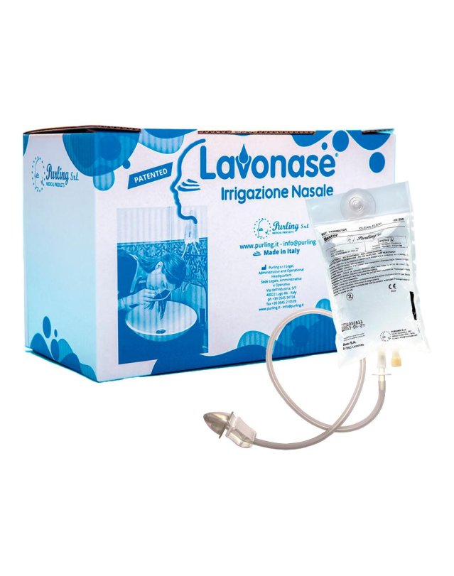 Lavonase irrigazione nasale 12 fiale da 250 ml- Soluzione Fisiologica per lavaggio nasale
