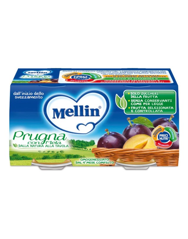 MELLIN-OMO PRUGNA/MELA 2X100