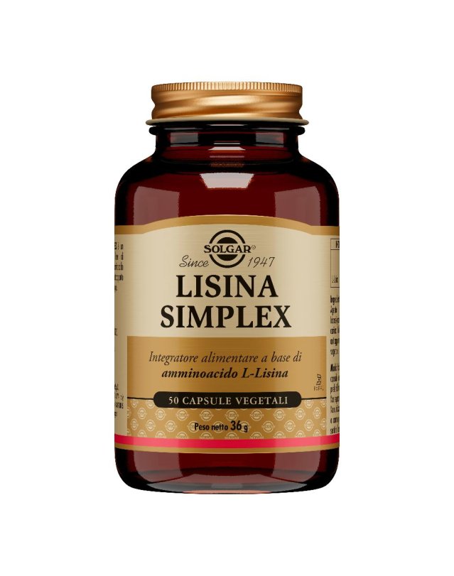 LISINA SIMPLEX 50VEGICPS SOLGAR