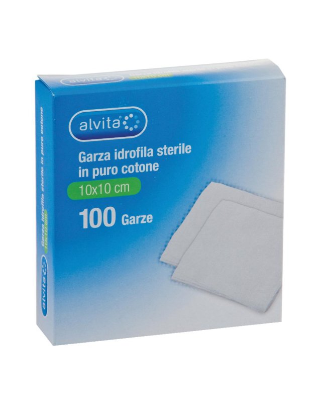 ALVITA GARZA IDROF 10X10CM 100PZ