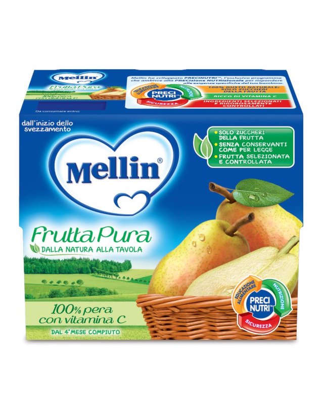 MELLIN Fr.Pura Pera 4x100g