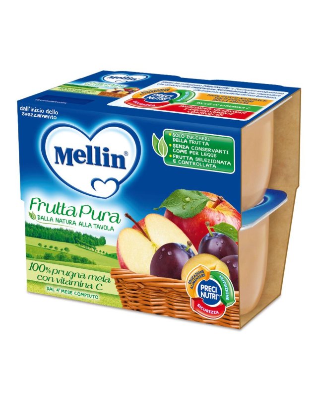 MELLIN FRUTTAPURA PRUG/MEL 4X100