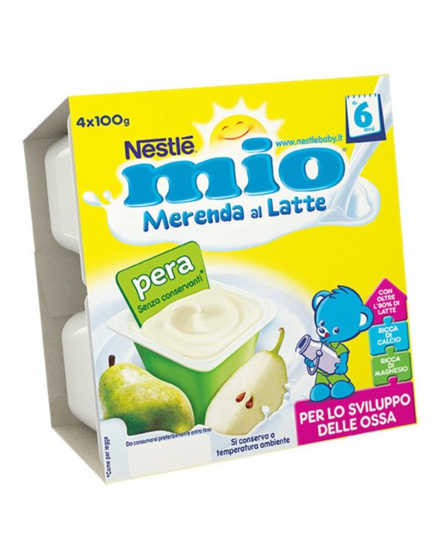 MIO Mer.Latte Pera 4x100g