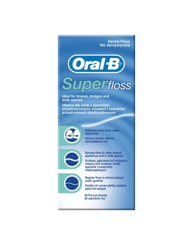 ORAL B SUPERFLOSS 50 FILI