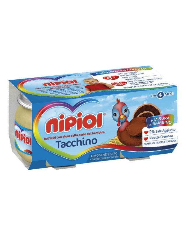 OMO NIPIOL Tacchino 2x 80g