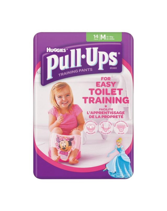 HUGGIES PULL UPS L GIRL 14/18K
