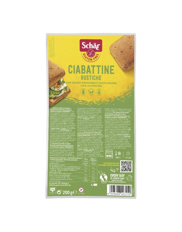 SCHAR CIABATTINE RUSTICHE 200G