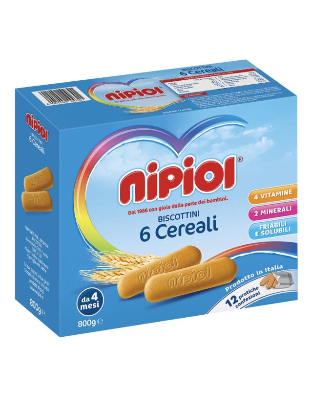 NIPIOL Biscott.6 Cereali 800g
