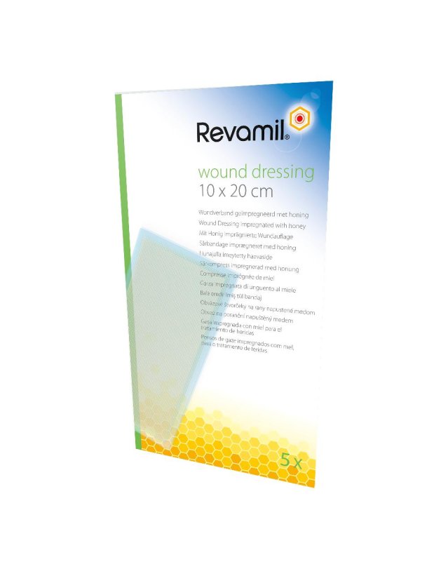REVAMIL GARZA MED 10X20CM 5PZ