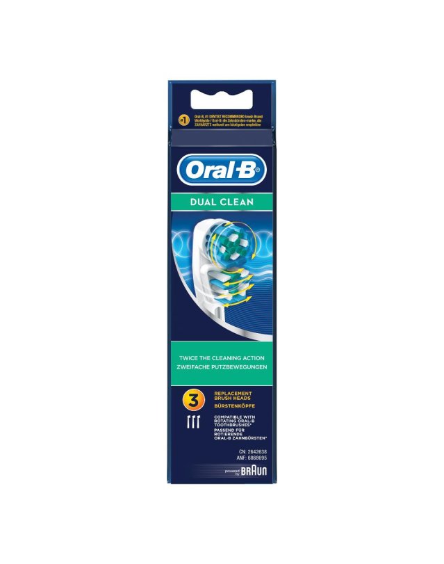 ORAL B DUALCLEAN RICAMBI EB417-3