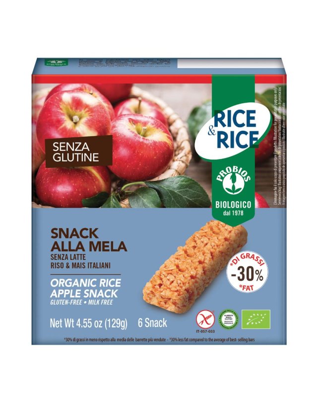 R&R Snack Riso Mela 6x21g