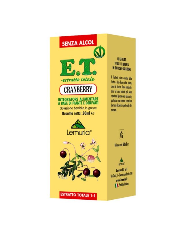 CRANBERRY ET 30ML ** LEMURIA