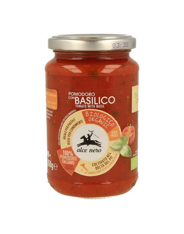 POMODORO C/BASILICO BIO350G ALCE