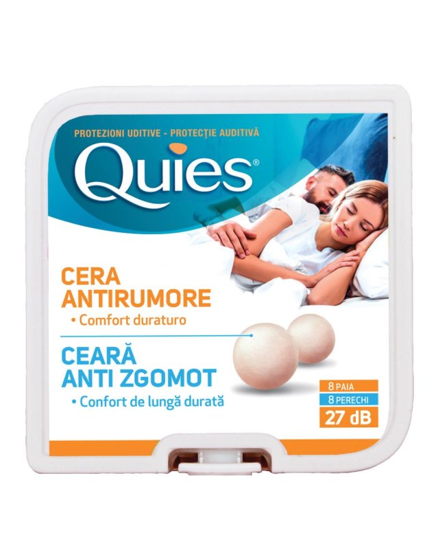 QUIES TAPPO AURICOLARE CERA 8P