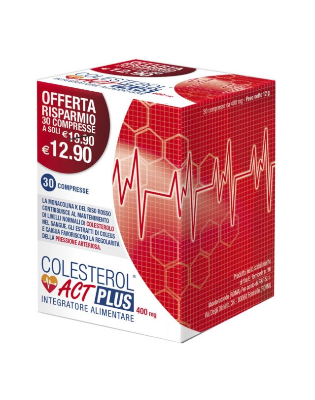 COLESTEROL ACT PLUS 30CPR 400MG