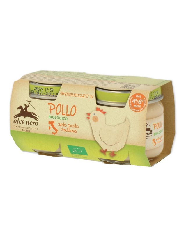 ALCE OMO Pollo Bio 2x80g