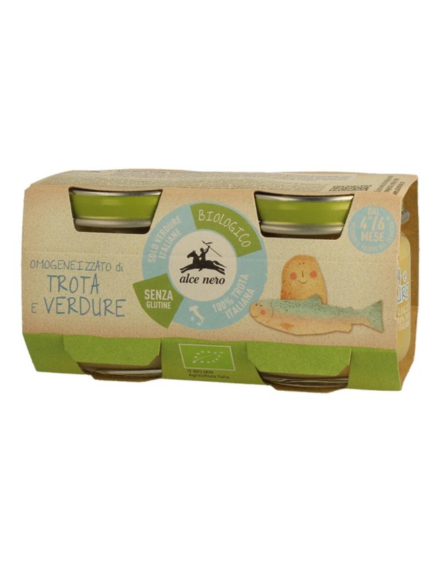 ALCE OMO Trota/Verd.Bio 2x80g