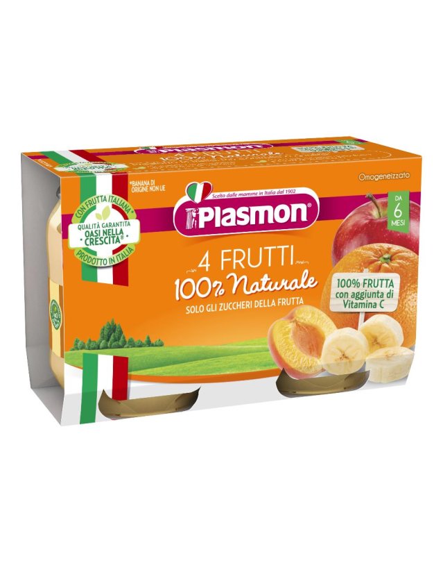 PLASMON OMO 4FRUTTI 2X104G