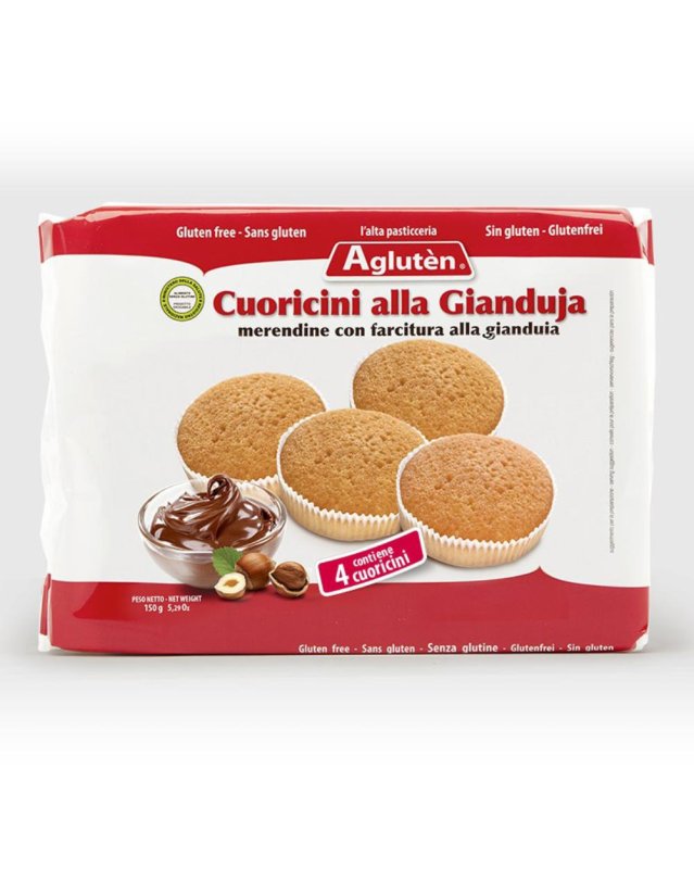 AGLUTEN Cuoricini Gianduja150g