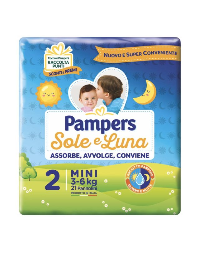 PAMPERS SOLE&LUNA MINI 21PZ 9488
