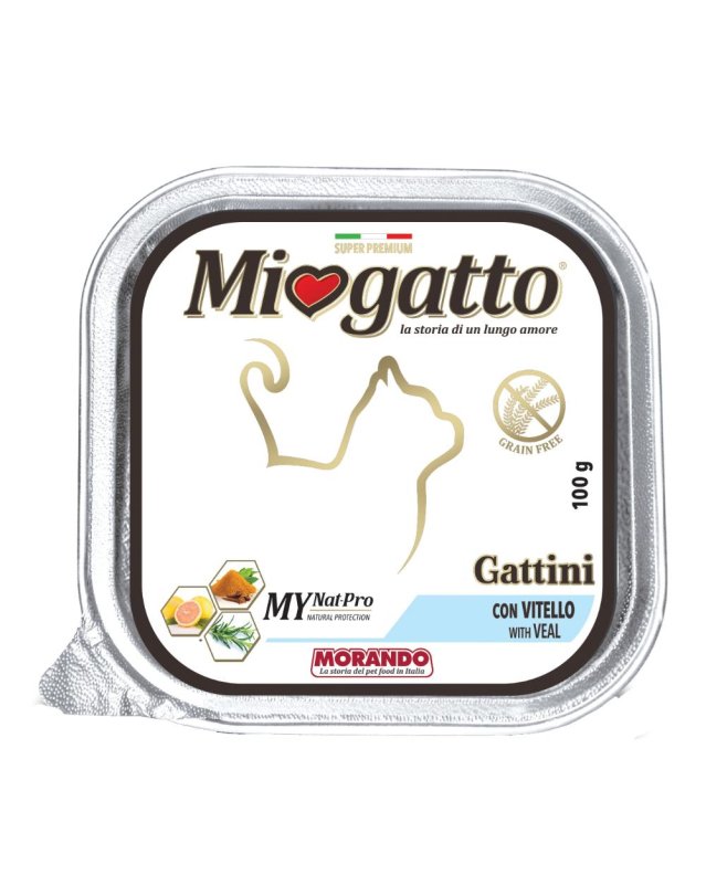 MIOGATTO GATTINI VITELLO 100G