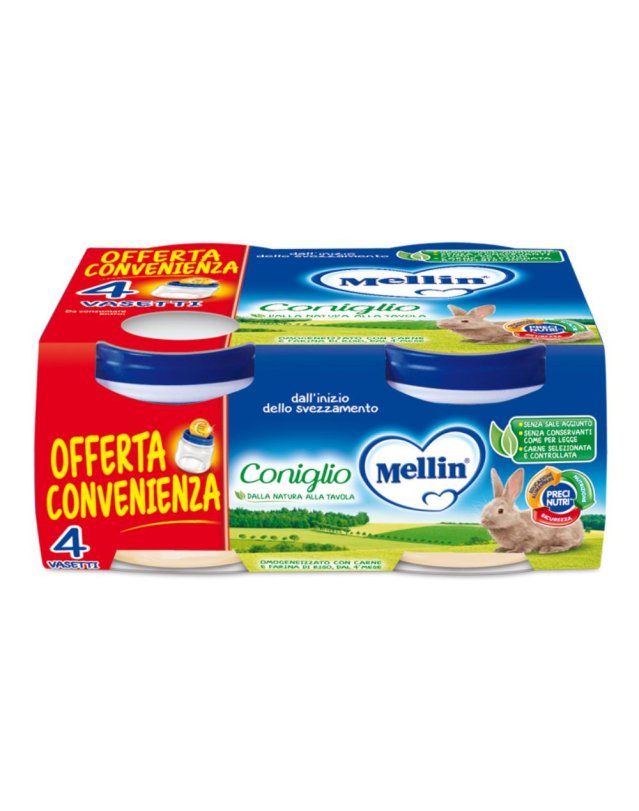 OMO MELLIN Coniglio 4x80g