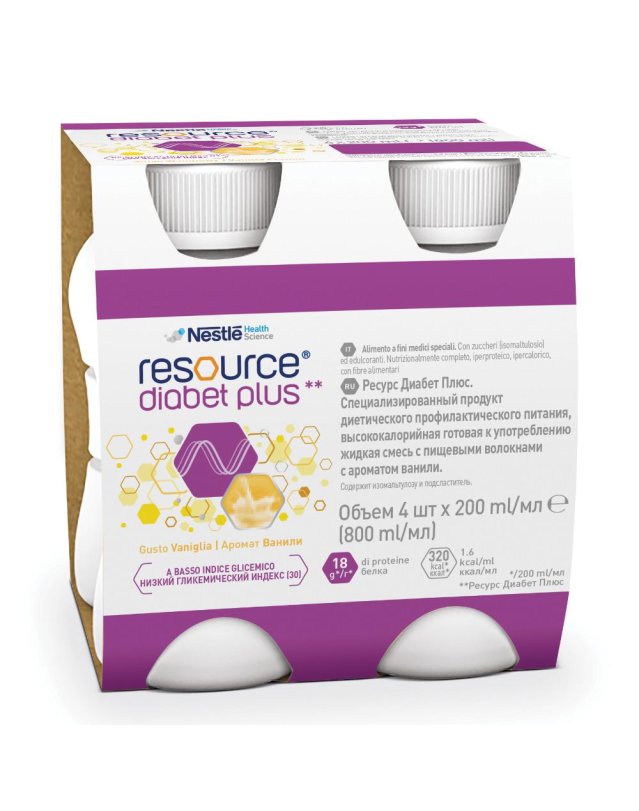 RESOURCE Diabet P.Van.4x200ml