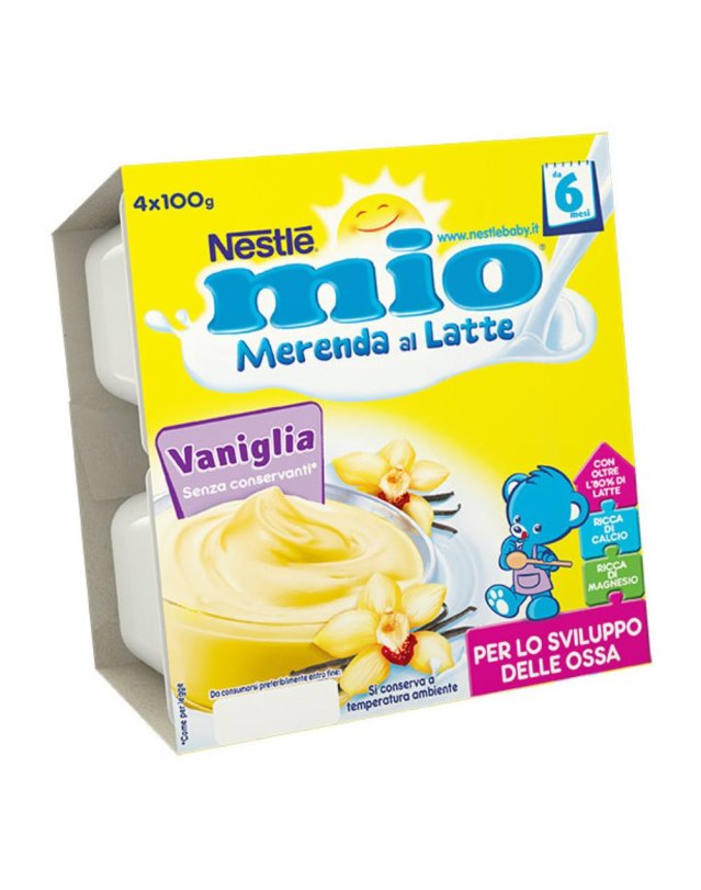 MIO Mer.Latte Vaniglia 4x100g