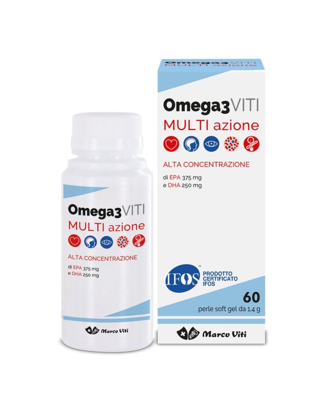 Omega 3 Viti Multiazione 60 perle -Integratore per il Cuore