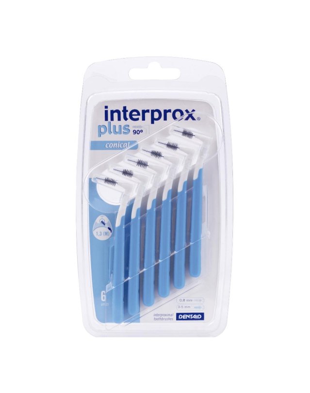INTERPROX PLUS CONICO BLU  6PZ