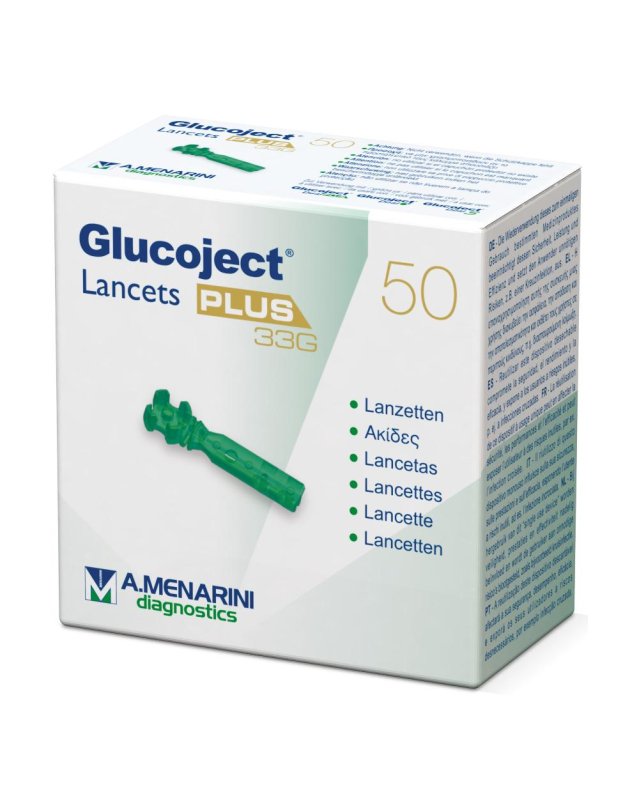 GLUCOJECT LANCETS PLUS G33  50PZ
