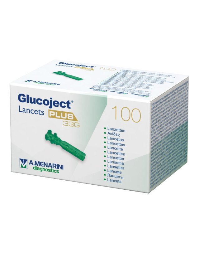 GLUCOJECT LANCETS PLUS G33 100PZ